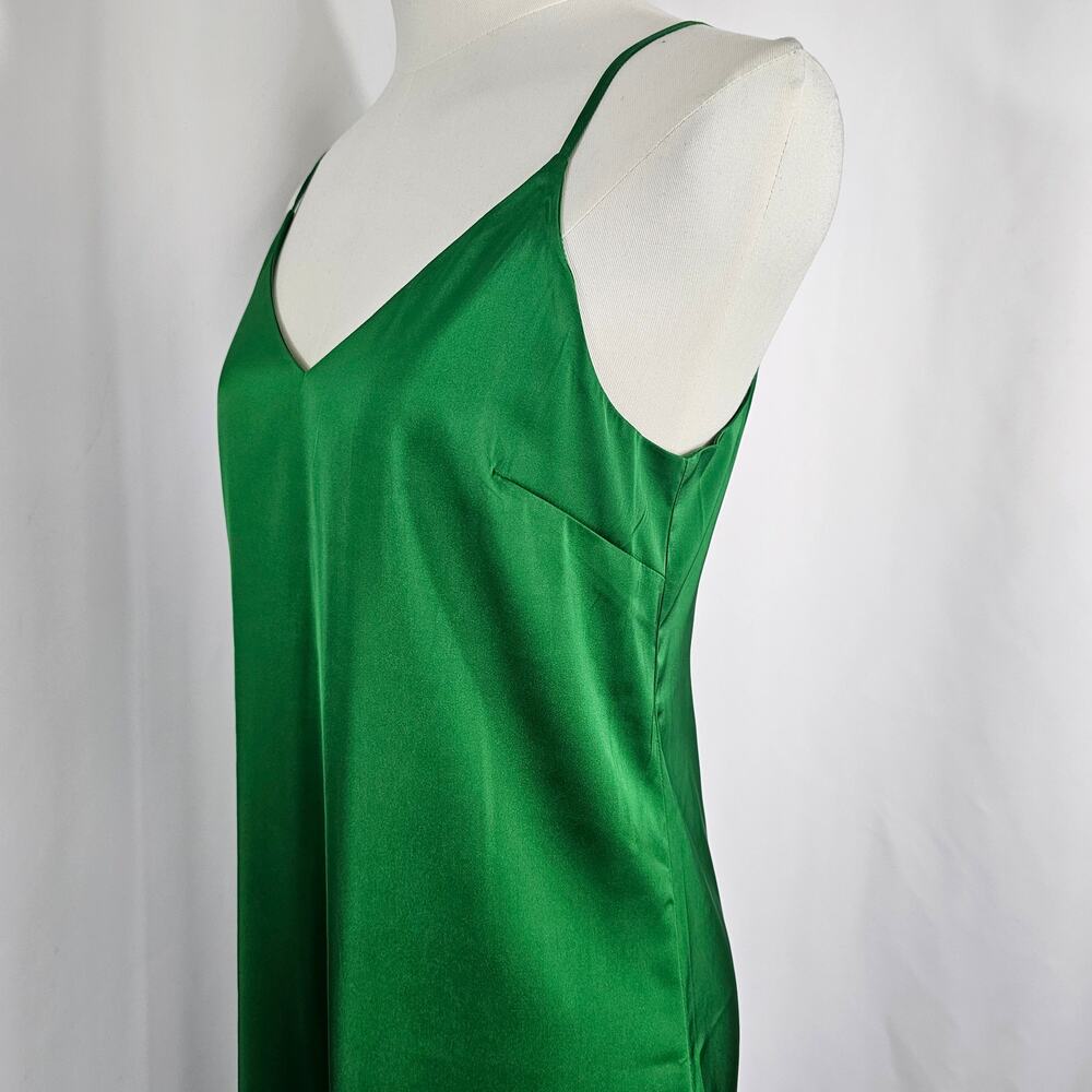 The Drop Ana Emerald Green Side Slit Midi Slip Dress Women's Size 2X NWT - Picture 5 of 15